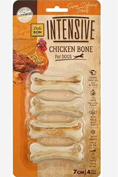 Delibon Intensive Tavuk Dolgulu Köpek Ödülü Köpek Kemiği Pres Kemik 7 cm X 4l...
