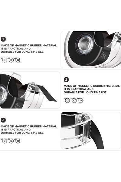 erorex Magnet Tape Roll 0.75 Inch Wide X 16 Feet Long Flexible Adhesive Magnetic Tape With Dispenser For