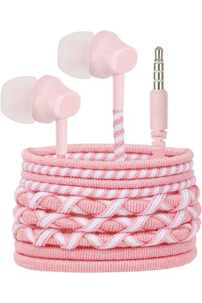 erorex Nylon Braided Usb C Wired Earbuds Type C Fabric Earphones In Ear Wired C Headphones With Mic Tangle
