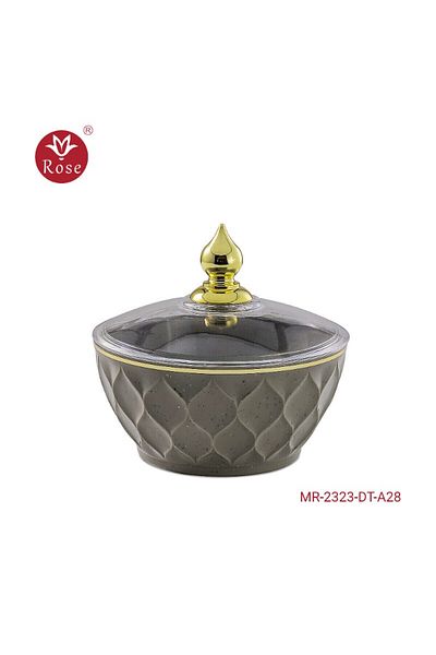 Rose 2323 Date bowl with rose lid (6.5*12) cm