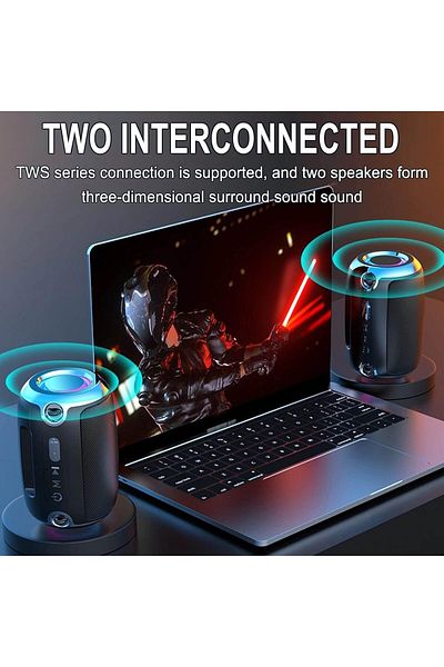 erorex Bluetooth 5.0 Car Speaker Handsfree Bluetooth Speakerphone For Cell Phone Support 2 Mobile Phones