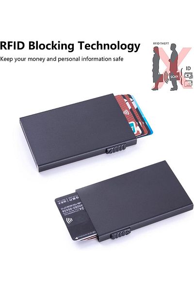 erorex Pop Up Wallet Pop Up Credit Card Holder With Rfid Blocking Slim Metal Card Holder For Men Slim