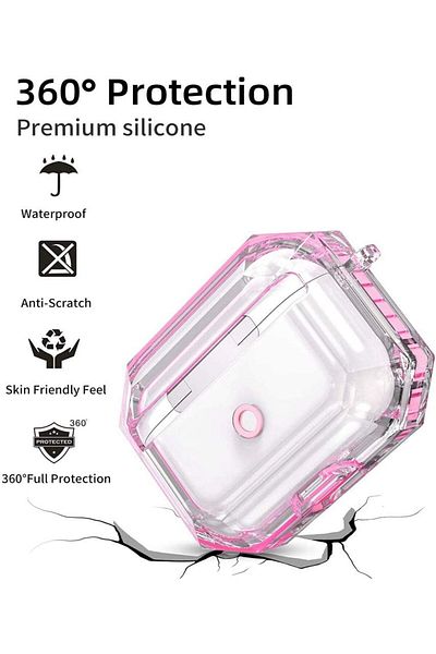 erorex 4 In 1 Clear Silicone Case Cover For Airpods Max Headphones Soft Tpu Ear Cups Cover Ear Pad Case