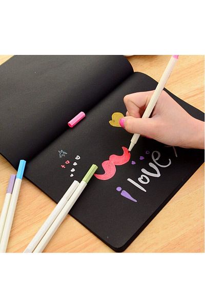 erorex Set Of 10 Marker Pens Colored Pencils Diy For Photo Scrapbook Album Use Multicolor 10 Count