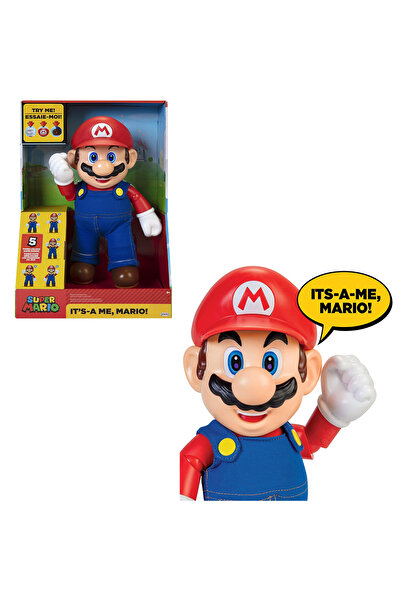Jakks Pacific It's-A Me Mario ! Büyük Sesli Süper Mario Figür Super Marıo 36 cm Original