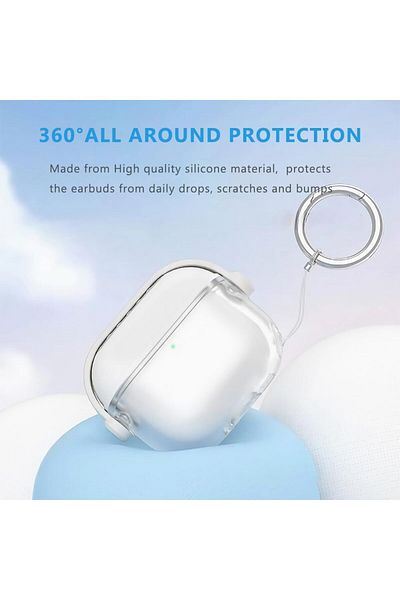 erorex Soft Silicone Case Compatible With Buds Pro Protective Cover With Keychain