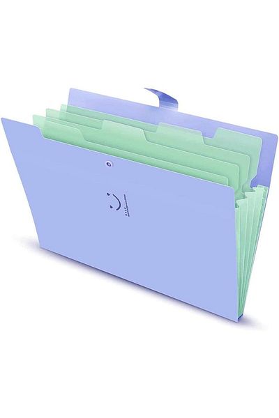 erorex Portable File Document Folder Student File Organizer A4 With 5 Pockets