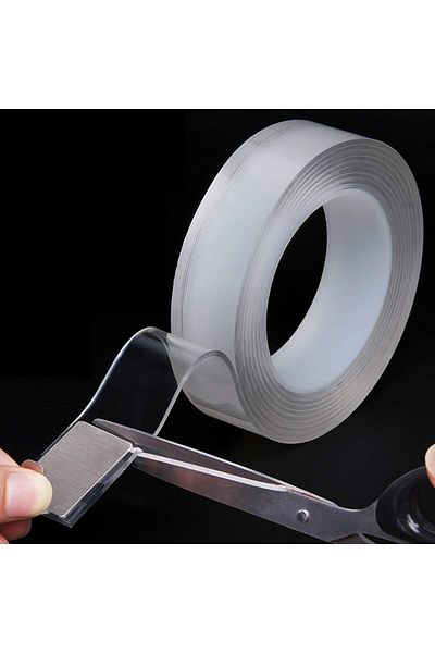 erorex Double Sided Nano Tape Adhesive Sticky Gel Grip Removable Wash Able Transparent Tape Traceless