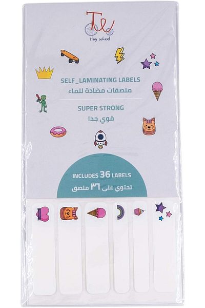 erorex Self Laminating Stick On Name Label Girls Multicolor