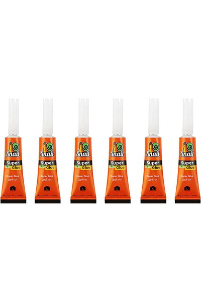 erorex Super Glue 6 Pieces Fine Tip Transparent Quick Bonding Instant Adhesive On Metal Plastic Wood Glass