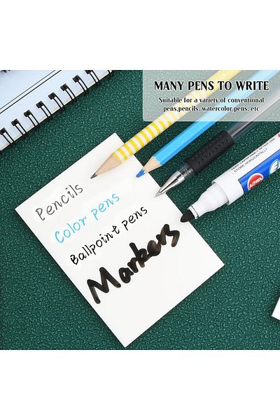erorex Pack Of 8 Transparent Sticky Notes 400 Sheets Self Stick Clear Notes 4 Sizes Self Adhesive Sticky