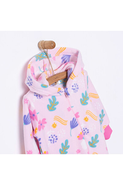 ebebek Hello Baby HelloBaby Basic Metraj Baskılı Polar Patiksiz Tulum Kız Bebek