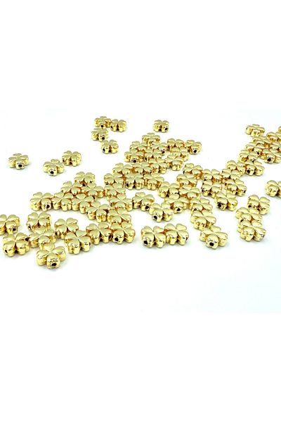 yiğit aksesuar Non Darkening Gold Plated Clover Model Intermediate Apparatus 100 Pieces