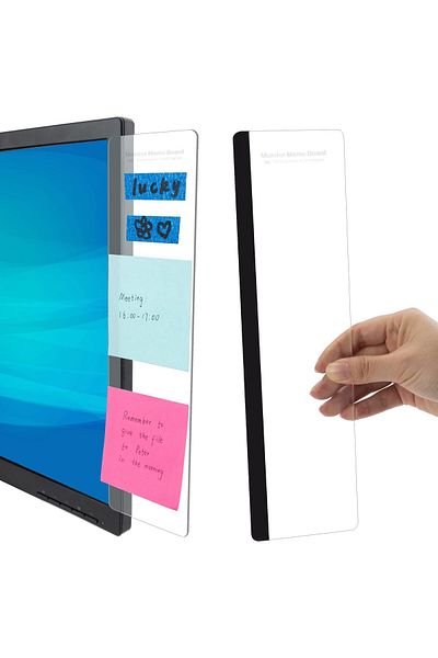 erorex Office Desk Accessories 2Pcs Computer Monitor Memo Board Computer Message Board Office Supplies For