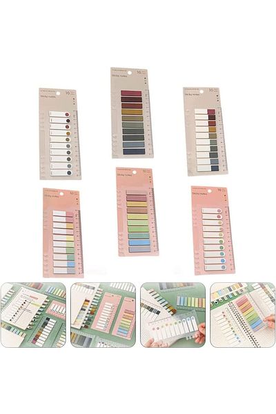 erorex Sticky Index Tabs 1200 Pages Page Markers Sticky Tabs Flags Colored For Bookmarks Reading Notes