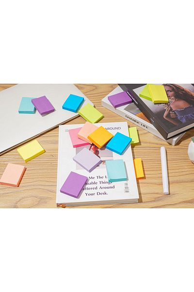 erorex 12 Pads Sticky Notes 12 Colors Post Self Sticky Notes Pad Its Mini Self Stick Pads Bulk Bright Post