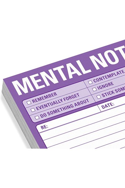 erorex 1 Count Mental Note Sticky Notes To Do List Notepads 3 X 3 Inches Each