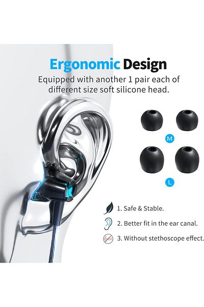 erorex Metal Sports Wireless Headphones Bluetooth Earphone Sweat Proof Earphone Magnetic Earpiece Stereo