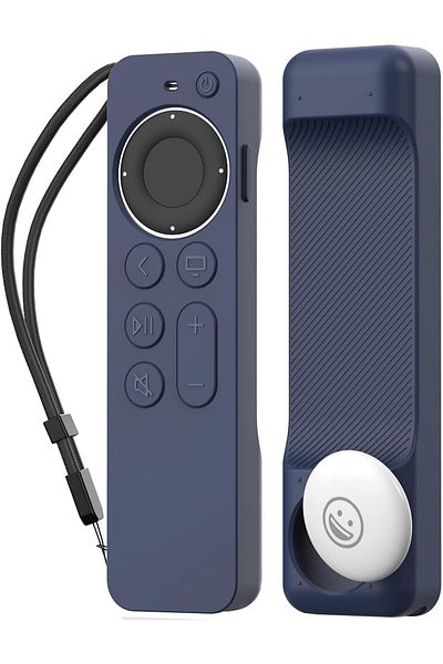 erorex Silicone Case For Tv 4K Siri Remote 2021 With Silicone Tv Box Case For Tv 4K 2021 Shock Resistant
