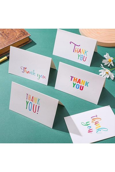 erorex Thank You Cards Greeting Card Thank You Cards Multipack Includes 8 Colorful Card And 8 Envelopes
