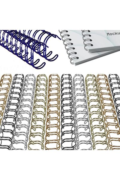 erorex Spiral Binding Coils 14.3Mm 3:1 Pitch 100 Pack Assorted Colors Metal For Notebooks Files Documents