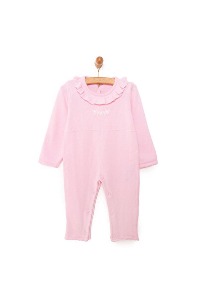 ebebek Hello Baby HelloBaby Kız Bebek Triko Patiksiz Tulum Çıtçıtlı Pembe