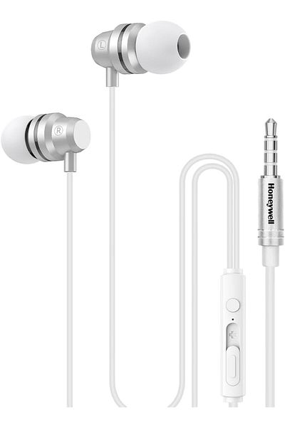 erorex Suono P60 Wired Earphones With Built In Mic 10Mm*2 Drivers Passive Noise Cancellation Deep Bass &