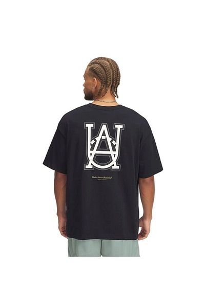 Under Armour Πολύχρωμο ανδρικό μπλουζάκι μπάσκετ Ua M Hwt Hoops Courtside Ss 1390191 -001