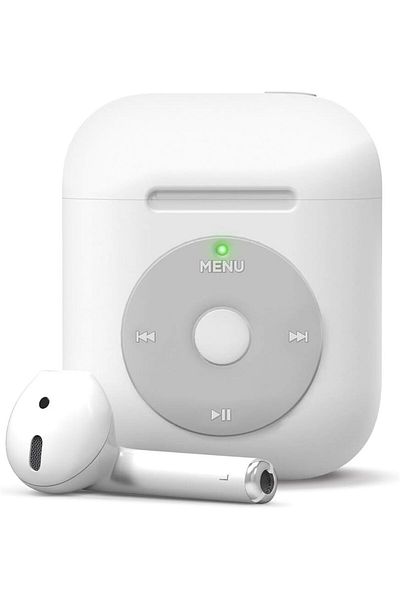 erorex Silicone Hang Compatible With Airpods 4 Case Cover 2024 With Carabiner Jean Indigo