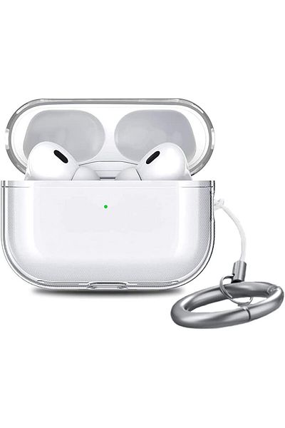 erorex غطاء سيليكون مع طقم تنظيف لأجهزة Airpods 4، جلد واقي مقاوم للصدمات مع حلقة تثبيت