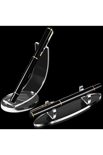 erorex Pen Holder Clear Display Stand Pencil Display Holder Fountain Ballpoint Pen Display Rack For Pens