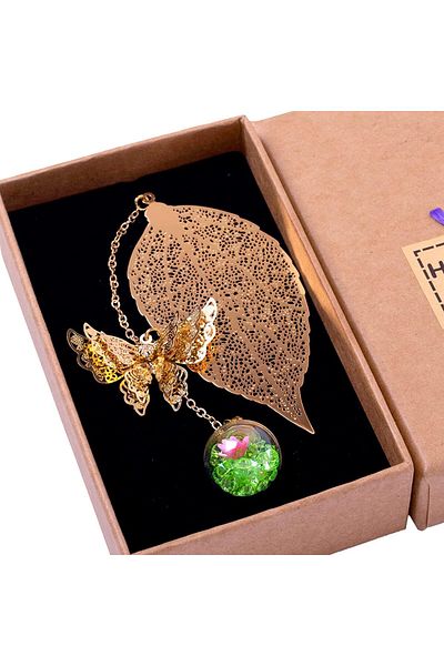 erorex Metal Leaf Bookmark Birthday Gift Teachers Women And Mothers Day Butterfly Book Mark For Book Lover