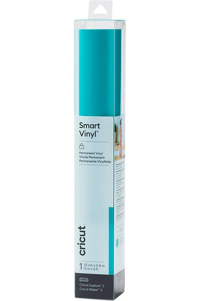 erorex Smart Vinyl Permanent Aqua 0.9 M 3 Ft Self Adhesive Vinyl Roll For Use With Explore 3 And Maker 3