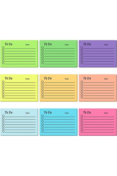 erorex Memo Post It Notes Multi Colored Post It Notes Daily Planner Batch Home Office School Planning