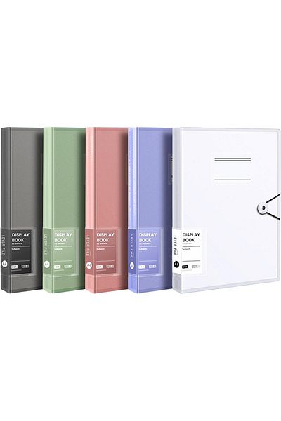 erorex Pack Of 5 A4 Display Books 30 Page Transparent Folder Ring Binder A4 Display Folder A4 Used For