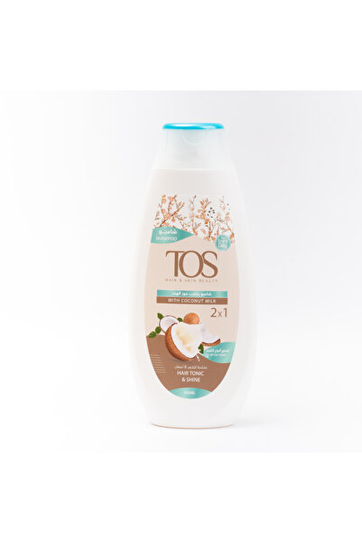 TOS SHAMPOO 2 IN 1 COCONUT MILK 400 ml - Daily Hair Cleansing, Softness, Fres...