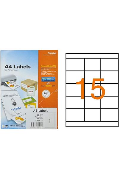 erorex Label 1500 70X50Mm Bx=100Sht