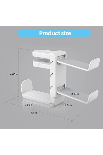 erorex Headphone Stand Controller Holder & Headset Holder For Desk Earphone Stand With Aluminum Supporting