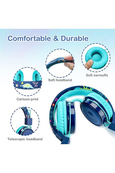 erorex Wired Gaming Headset Headphones With Microphone For P4 Blue