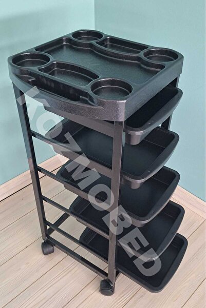 Kozmobed Saç Boya Arabası-Servis Arabası-Kuaför Ekipmanı