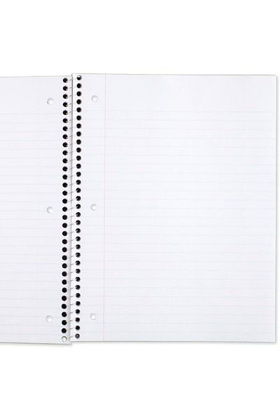 erorex Spiral Notebook 6 Pack 1 Subject Wide Ruled Paper 19 Cm X 25.6 Cm 70 Sheets Per Notebook Color Will