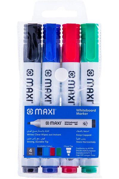 erorex Chisel Tip Whiteboard Marker 4 Colours