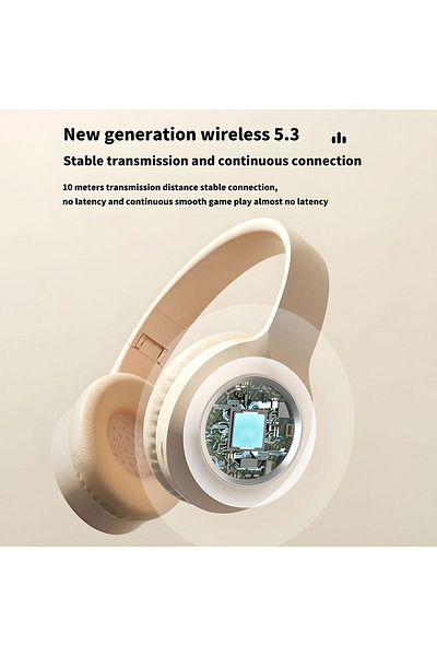erorex Bluetooth Headphones Over Ear Foldable Wireless Headphones Hi Fi Stereo Bluetooth 5.0 Headset Built