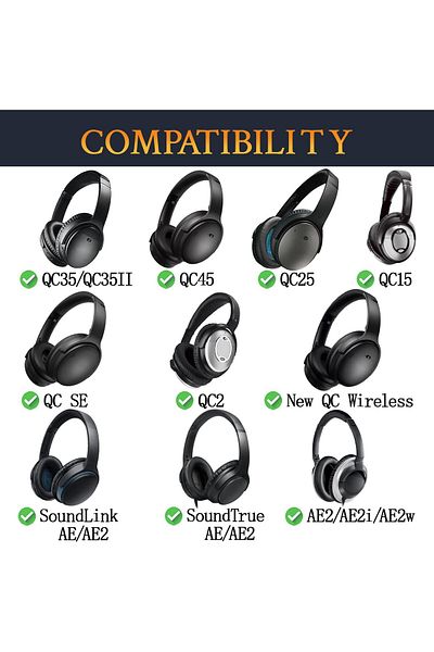 erorex Professional Cooling Gel Ear Pads Cushions Replacement Earpads For Bose Quietcomfort 35 Qc 35 And