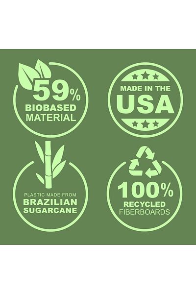 erorex Plant Based 1 Inch Durable D Ring Made In Usa View Binder Eco Friendly Usda Certified Biobased 4