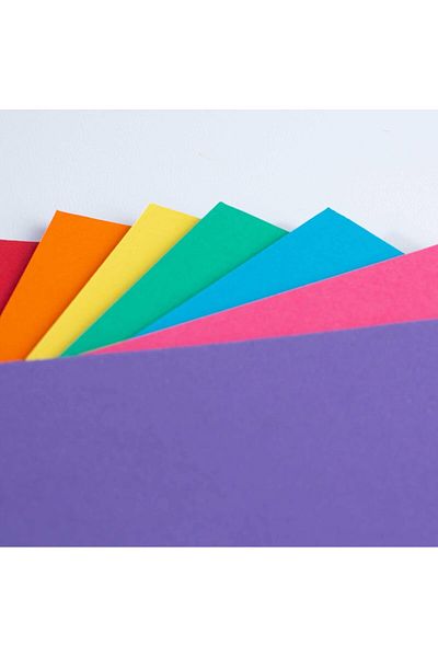 erorex Pack Of 50 Sheets A4 Card Rainbow Colored Card Multicolor Sheets