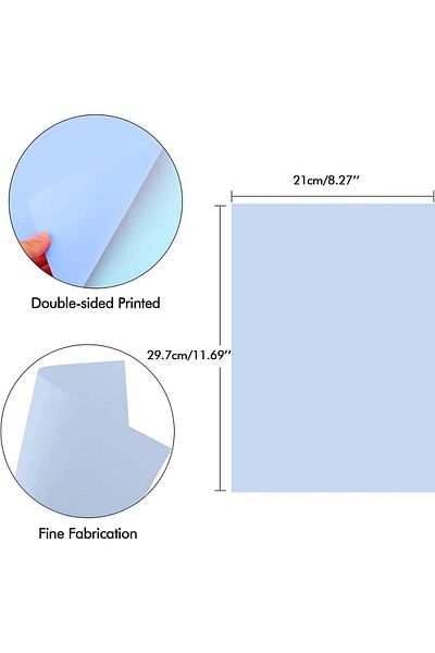 erorex A4 Colored Paper 100 Sheets Blue