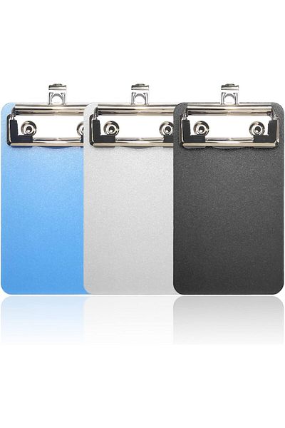 erorex Mini Clipboard Acrylic Clipboards With Low Profile Clip And Heavy Duty Clip Boards Strong 4 Inch X6