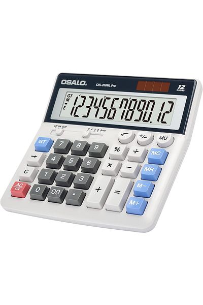 erorex Calculator Extra Large Display Solar Big Buttons 12 Digits Desktop Accounting Calculator For Office