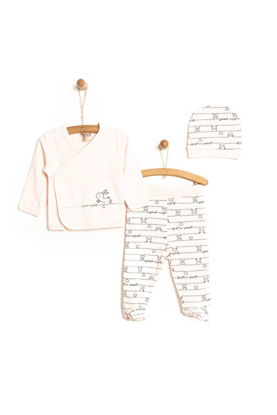 ebebek Hello Baby HelloBaby Yenidoğan Zıbın-Şapka-Patikli Alt Kız Bebek